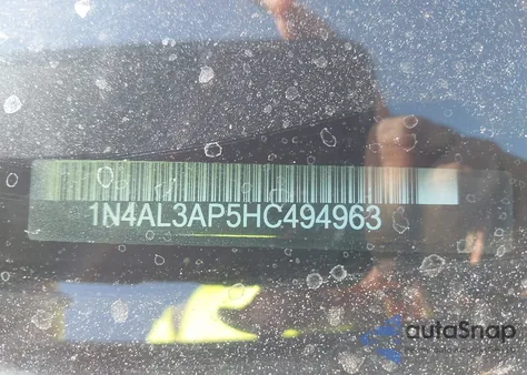 2017 Nissan Altima 2.5 Sl из США, поврежденный, VIN 1N4AL3AP5HC494963